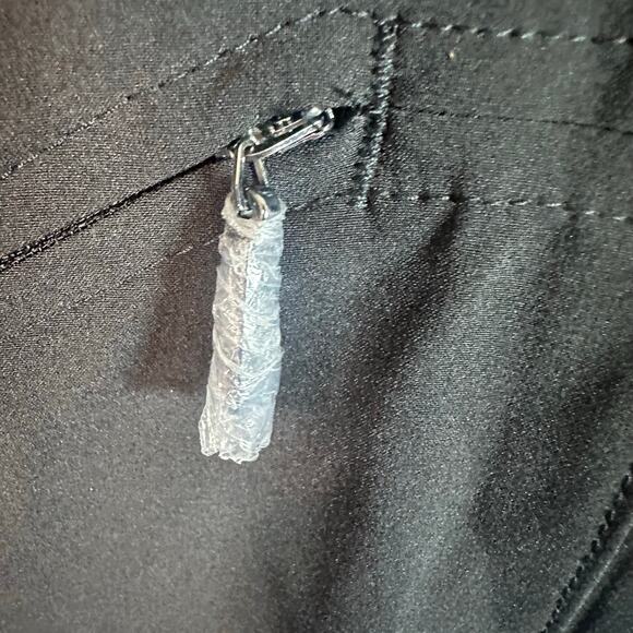 Chico’s women nylon vest black large collar zip front pockets outdoor plus size - Picture 5 of 12